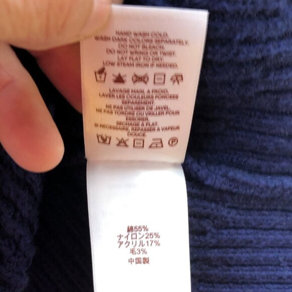 Blake Shelton X Lands End Mens Sweater Large Crewneck Pullover Cozy Knit Blue - Picture 9 of 12